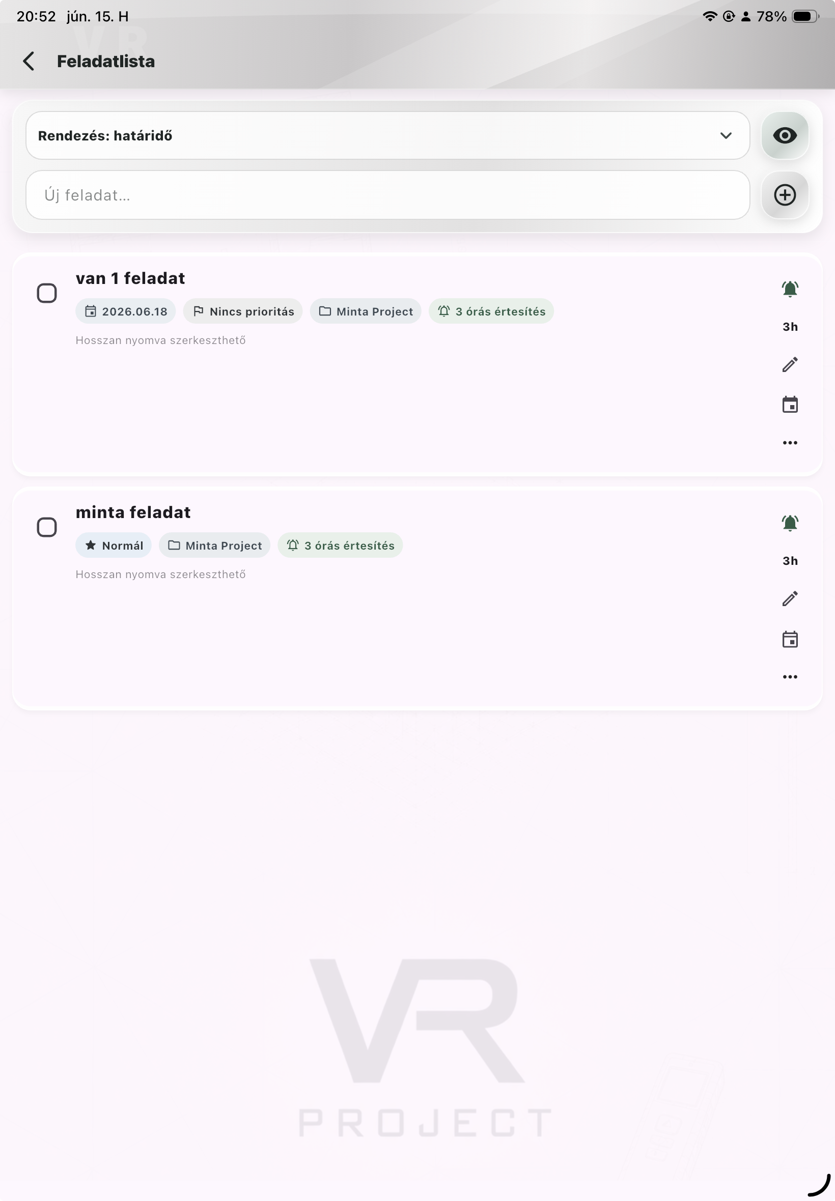 Feladatlista